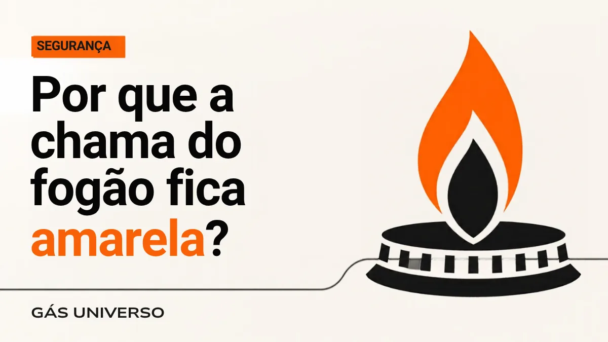 Capa do artigo: Por que a chama do fogão fica amarela?